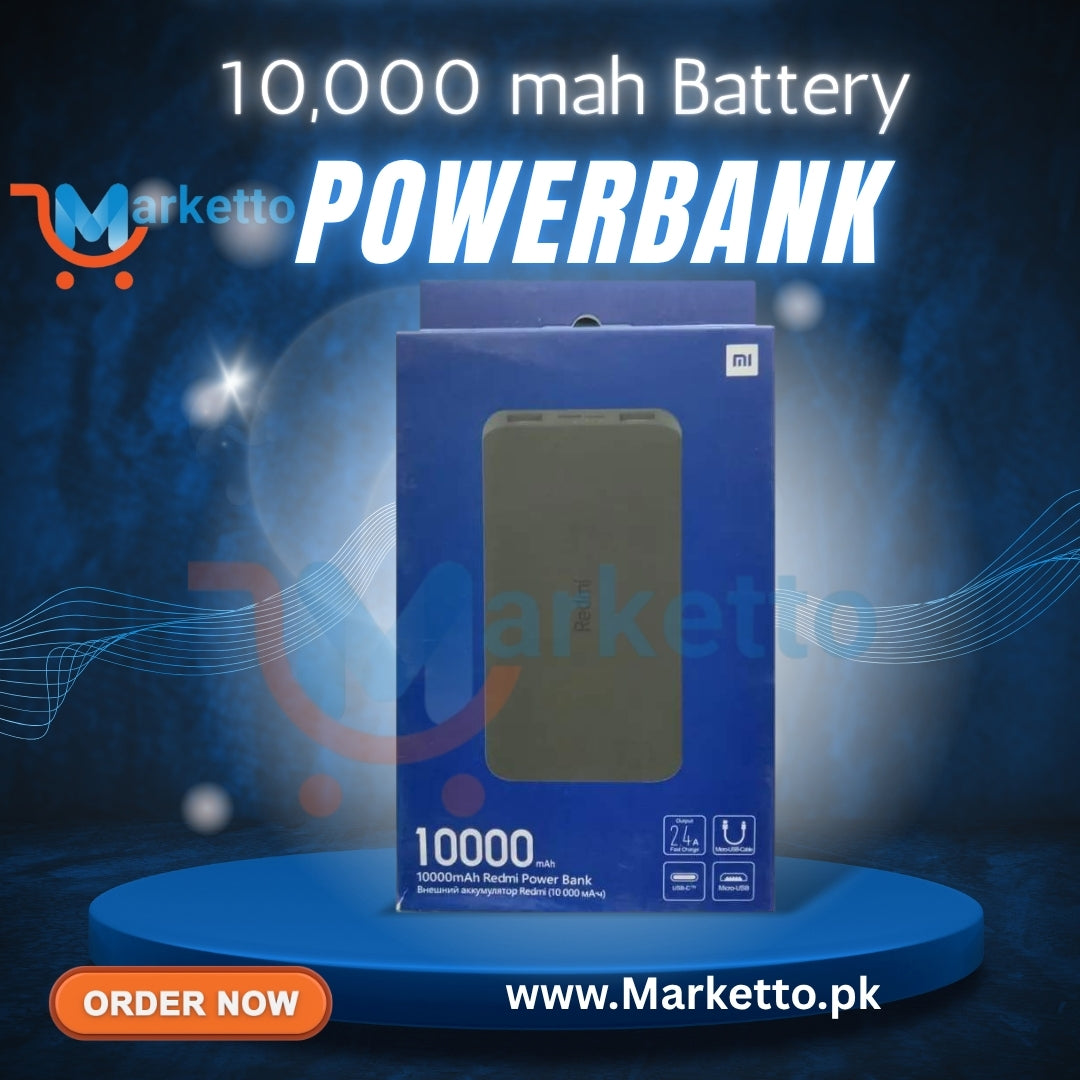 MI Redmi 10000mAh Battery Original Fast Power Bank