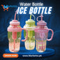 Ice Cream Design Crystal Plastic Water Bottle – Large Capacity for Kids & Adults