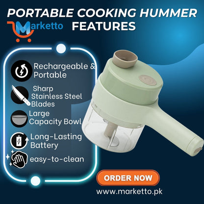 Portable Rechargeable Cooking Hummer | Best Quality Food Chopper