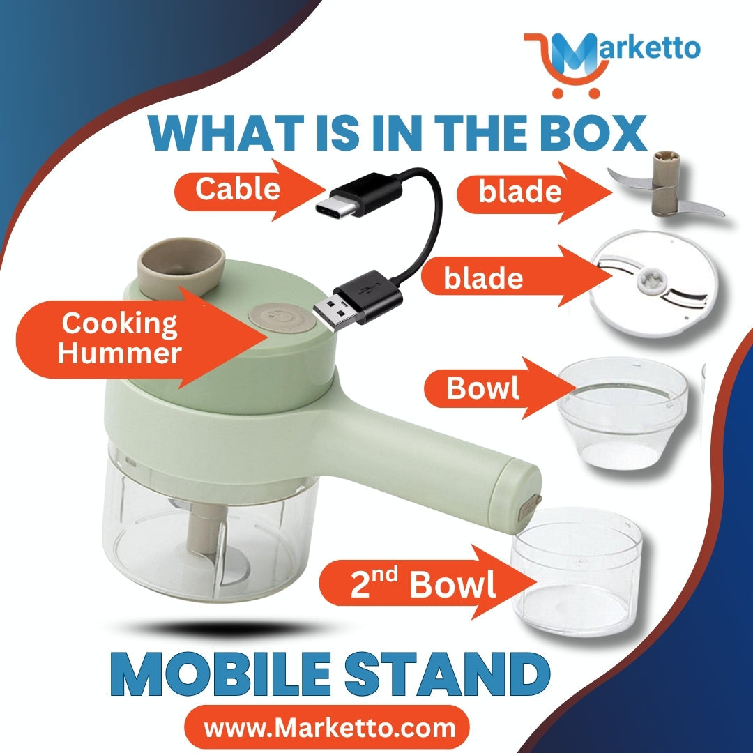 Portable Rechargeable Cooking Hummer | Best Quality Food Chopper