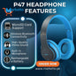 P47 Wireless Bluetooth Headphones | Stylish & Powerful Sound