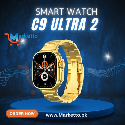 C9 Ultra 2 | Golden Edition Smart Watch – Sleek, Smart & Reliable